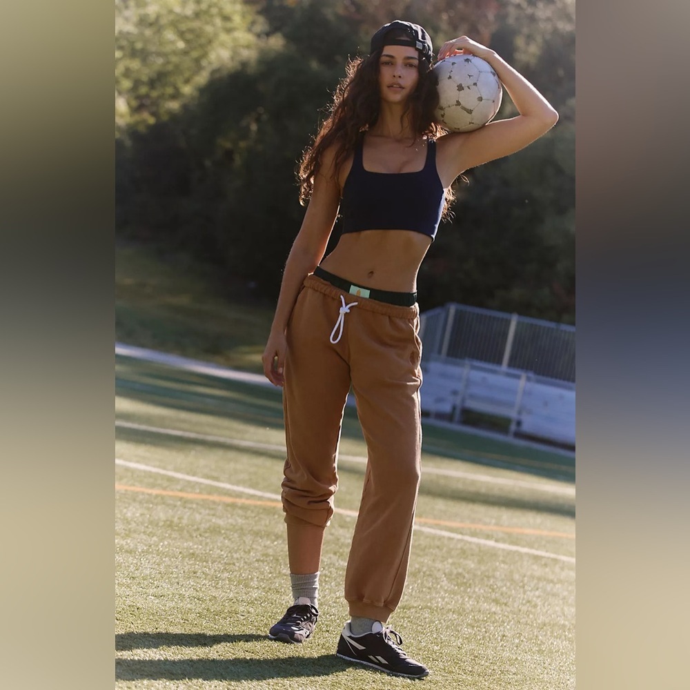 FP Movement by Free People For The Win Joggers Camel Sweatpants Sweats Pants - Picture 6 of 6